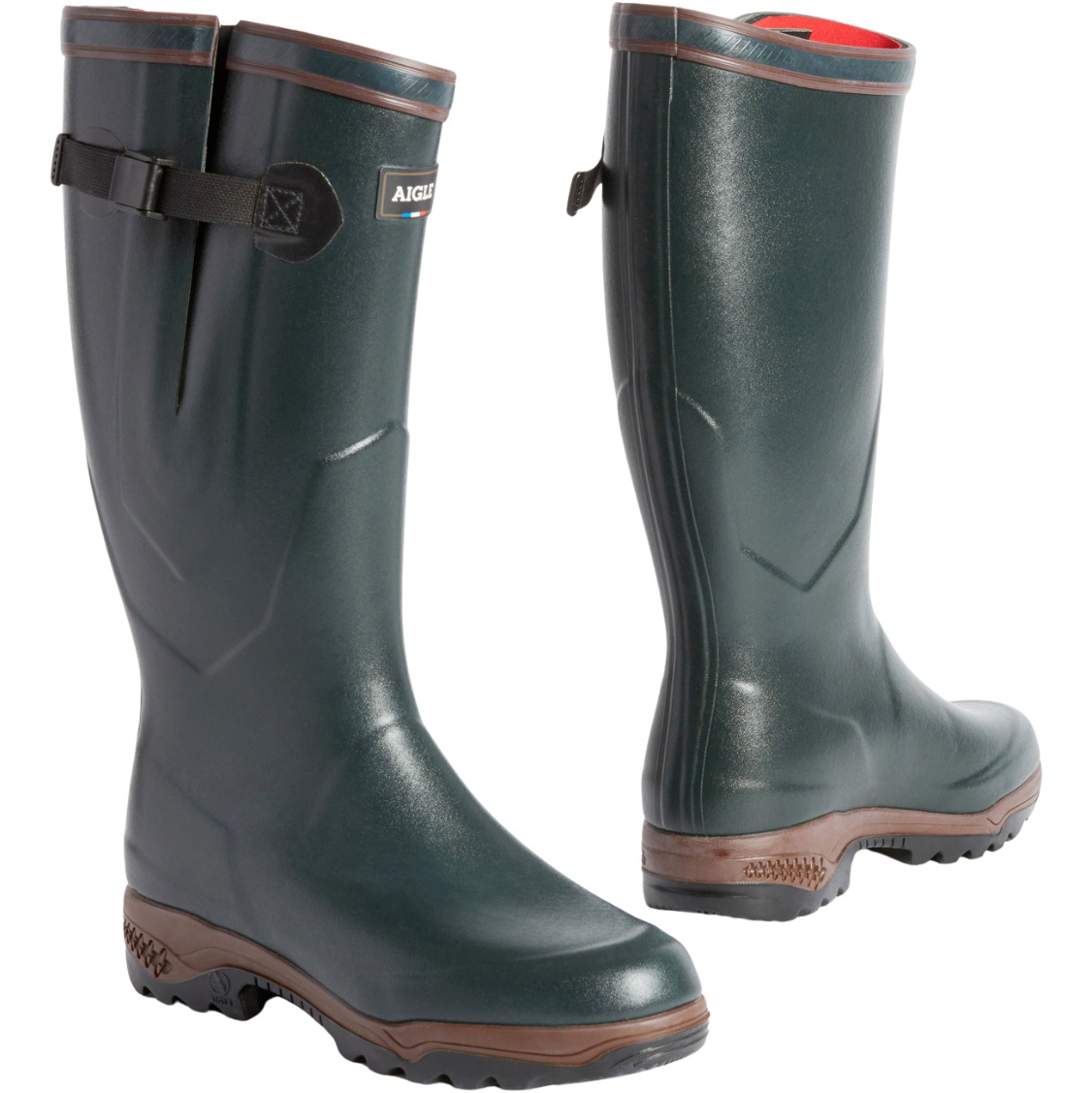 Aigle Mens Parcours 2 ISO Wellington Boots - Bronze | The Drillshed